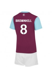 Burnley Josh Brownhill #8 Babyklær Hjemme Fotballdrakt til barn 2024-25 Korte ermer (+ Korte bukser)